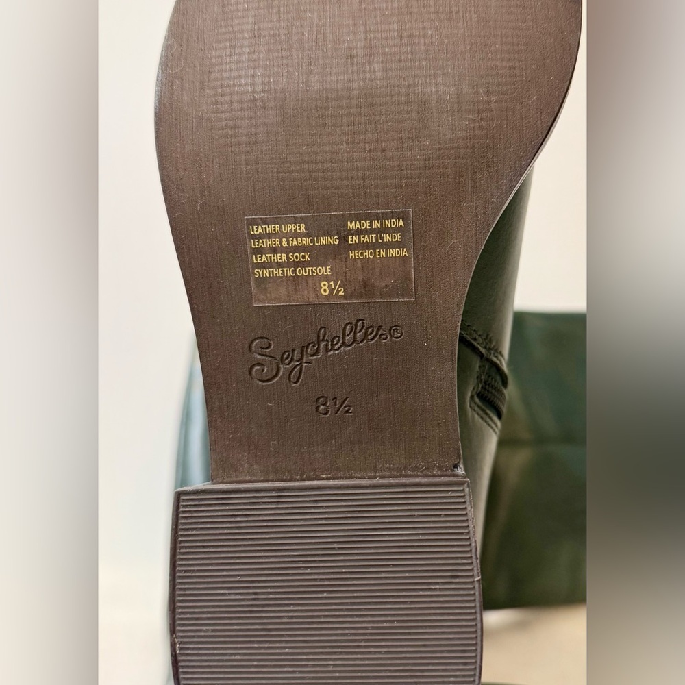 NWT Anthropologie Seychelles Sand In My Boots Dark Emerald Size 8.5 - Picture 10 of 16